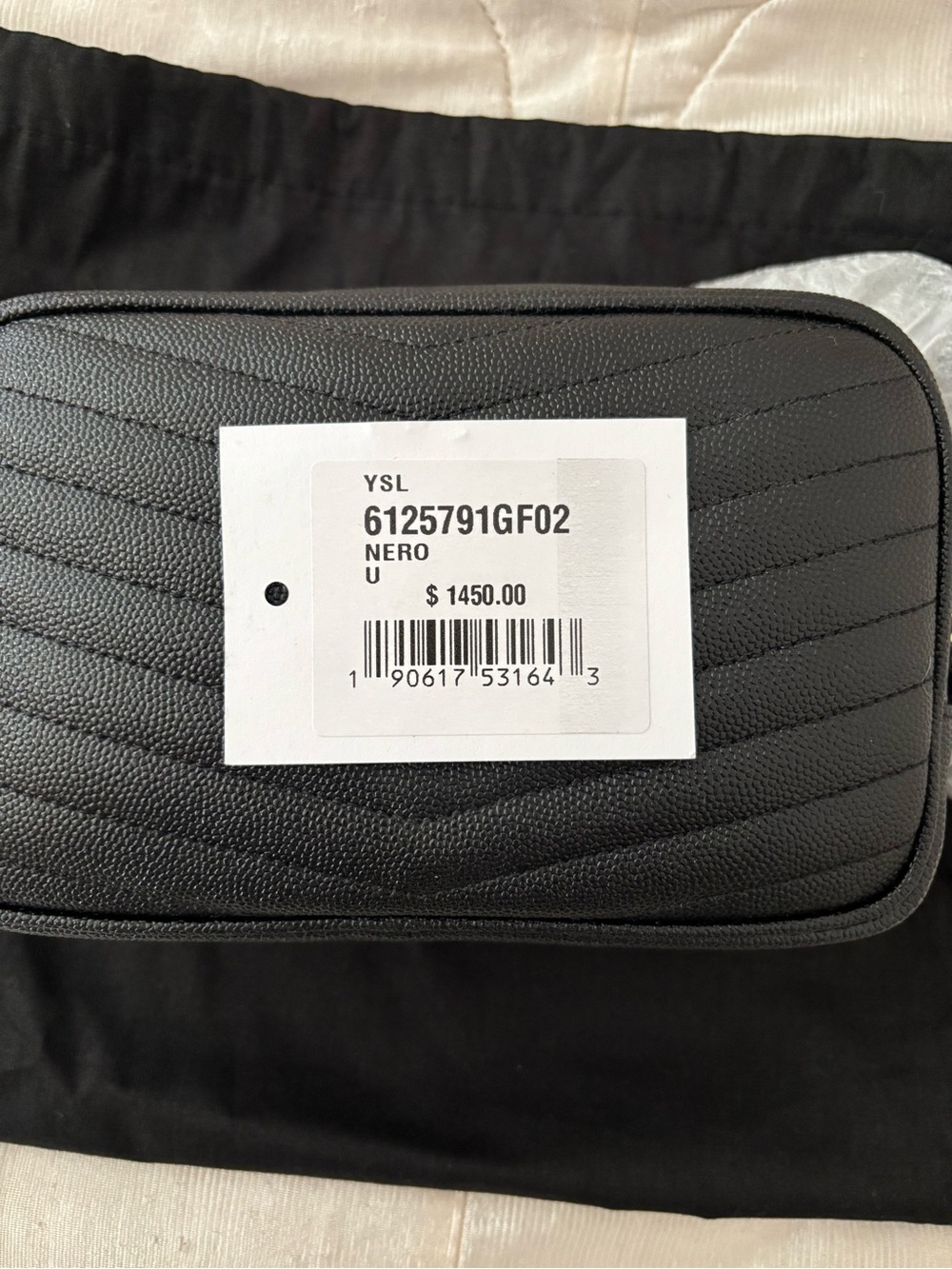 Saint Laurent Mini Lou Black Quilted Leather Camera Bag - Picture 4 of 9